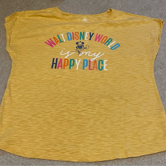 Disney Tops - 🔥 3/$20 DisneyParks! sparkle! DisneyWorld is my Happy Place t-shirt - sz Lg